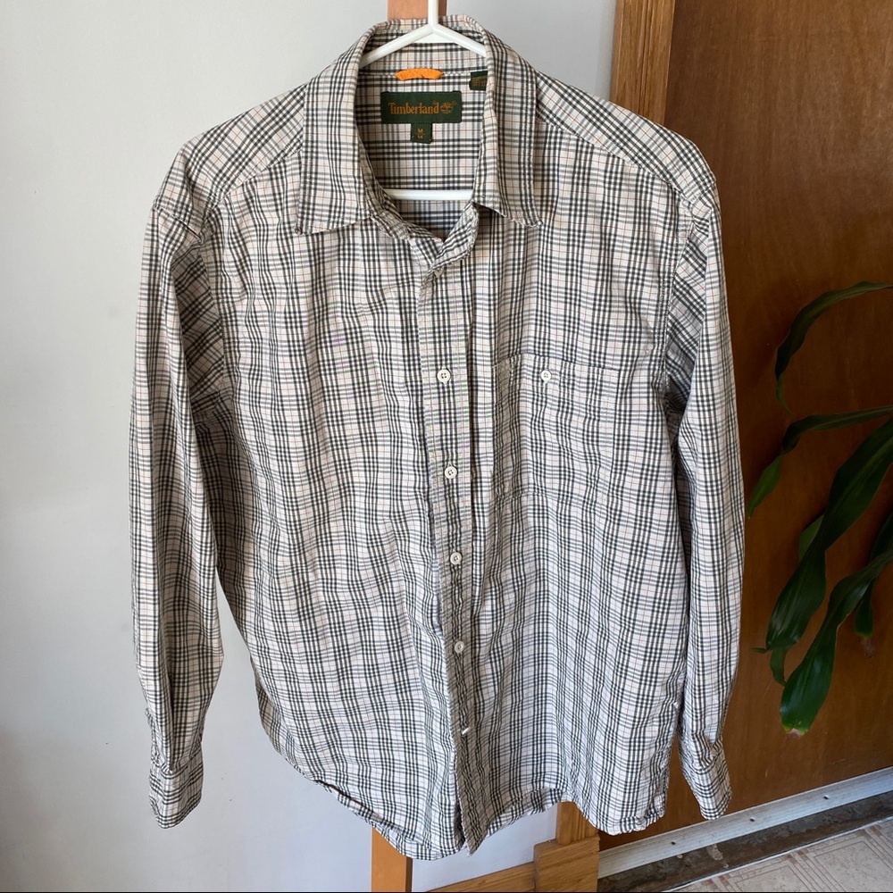 Timberland Plaid Button-Up Shirt